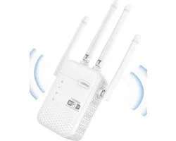 Net Booster, Netboost Pro WiFi Extender 2024, amplificateur de signal et répéteur pour la maison et l'extérieur, extension de portée WiFi 1200 Mbit/s (8 999 pi²), signal sans fil WPS Dual bande 2,4 et 5 GHz à forte pénétration