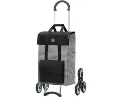 Andersen SHOPPER MANUFAKTUR Boodschappentrolley Treppensteiger Scala Shopper Hedda 51L Grey Veelkleurig 106cm