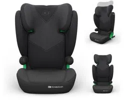Siège auto Kinderkraft JUNIOR FIX 2 PLUS - Fixation ISOFIX 100-150 cm Appui-tête réglable Revêtement AIR FLOW - Noir