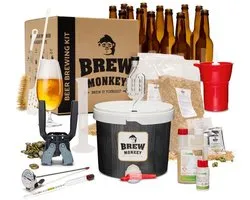 Brew Monkey Platinum Blond - Bierbrouwpakket - Brouwen met Verse Ingrediënten - Zelf Bier Brouwen Bierpakket - Startpakket - Gadgets Mannen - Vaderdagcadeau - Verjaardagscadeau voor Mannen