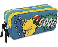 Starplast Pen Case with 2 Zips, 2 Zips, 2 Compartments, Large Capacity, Multi-purpose, for School, Work, University - ShopVlot