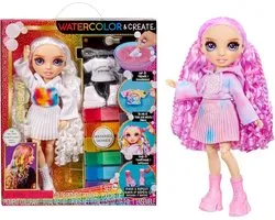 Rainbow High Watercolor & Create Modepop - Paarse ogen