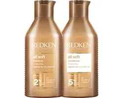 Redken All Soft Shampoo 300ml & Conditioner 300ml – Voordeelverpakking