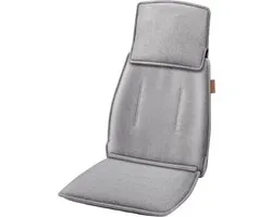 Beurer MG 330 Grey Shiatsu Massagekussen - Massagestoel - Verstelbaar nekgedeelte - 4 Massagekoppen paarsgewijs roterend - 2 Intensiteitsniveaus - Wasbare hoes - 3 Jaar garantie - Grijs