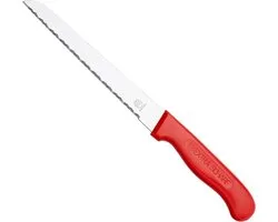 Couteau à pain RÖR Solingen - Couteau universel - Original - Acier inoxydable - Rouge