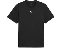 PUMA M TAD ESSENTIALS HEATHER CAT Tee (CF small cat) Heren Sportshirt - Puma Black Heather