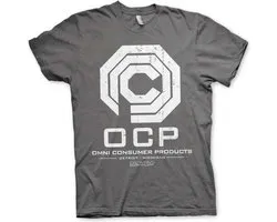 Robocop Heren Tshirt -M- Omni Consumer Products Grijs