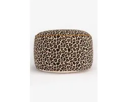 Sissy-Boy - Bruine poef met leopard patroon