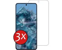 Screenprotector - 3 Stuks - Geschikt voor Google Pixel 8 Pro - Extra Sterk - Beschermglas - Gehard Glas - Tempered Glass - Screen Protector