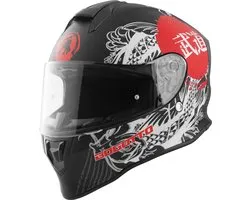 Bogotto H151 Shinee Wit Rood Helm - Helm