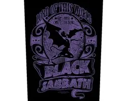 Black Sabbath Large écusson au dos Lord Of This World Zwart/ Violet