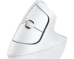 Souris sans fil Bluetooth ergonomique verticale Logitech Lift pour droitier (Blanc)