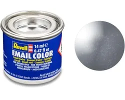 Revell Hobbyverf - #91 Steel - 14 ml - Modelbouw - (Ijzer) - Metallic - Verf potje - Airbrush Paint - Hobby Volwassenen - Enamel Verf