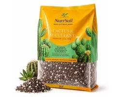 Terreau pour cactus et plantes grasses 5 L – Terreau premium Norrsoil Coco pour cactus, succulentes, aloe vera et sansevieria – Sans tourbe – 180 jours de nutrition organique – Pour plantes d'intérieur