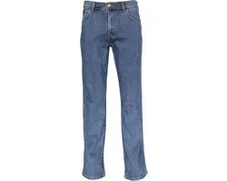 Wrangler Texas Str Heren Regular Fit Jeans Blauw - Maat W36 X L36