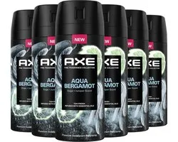 Axe Aqua Bergamot premiumdeodorantspray 6x