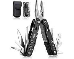 Couteau de poche multi-outils BOTC-outil multifonction 14 en 1-pour Camping/ Marche en Plein air - Zwart