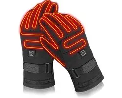 Verwarmde handschoenen - Handschoenen verwarmd - Elektrische verwarming - Winter - Oplaadbaar - Inclusief 2x Powerbank 4000 mAh - Waterdicht - Winddicht - Zwart - Unisex - Maat L/Onesize
