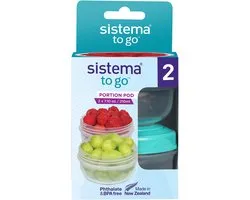 Sistema To Go set van 2 yoghurtpotjes Portion Pod 210ml