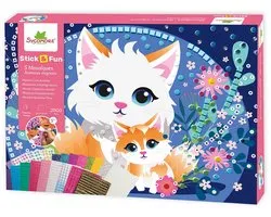 Sycomore mozaïek knutselset dieren XL Stick'N Fun 5 jaar+.