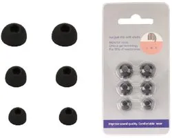 Embouts de rechange en silicone noir pour Anker Soundcore Space A40 - 6 pièces