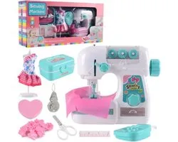 Kinder Naaimachine - Box met Accessoires - Naaimachine voor Beginners & Kinderen - Kindernaaimachine - Met LED Licht - Vanaf 3 Jaar - Lichtpaars