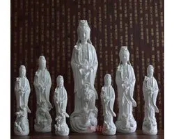 Kwan Yin - Guan Yin -boeddha- staand witte 29cm. porselein
