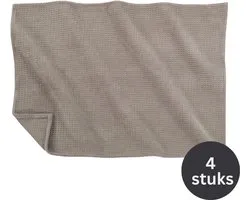 Tiseco - Torchon SILO - SET/4 - 100% coton - 40x60 cm, taupe