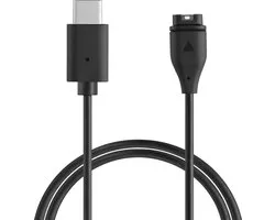 kwmobile USB-oplaadkabel geschikt voor Garmin Instinct 2 Solar / Instinct 2 / 2X/2S / Crossover kabel - Laadkabel voor smartwatch - in zwart