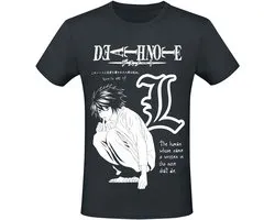 Death Note Mono Drawing Heren T-shirt - zwart - XL