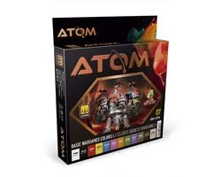 AMMO MIG 20706 ATOM - Basic Wargames I Colors - Set Acryl 12x20ml Ensemble de Peinture