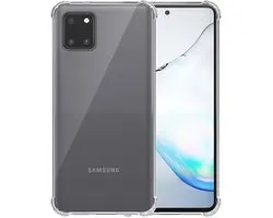 Smartphonica Telefoonhoesje Geschikt voor Samsung Galaxy Note 10 Lite Transparant Schokbestendig - Shockproof TPU SIliconen Backcover Case met Stootrand Doorzichtig geschikt voor Samsung Galaxy Note 10 Lite