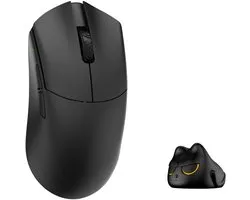 WLMOUSE Beast G Medium - Draadloze Gaming Muis - 38g - PAW3950 Sensor - 8000 Hz Polling Rate - Kailh Optical V2 Switches - Ultralicht - 300 mAh - Zwart