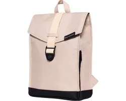 Bold Banana Envelope Backpack Rugzak - Laptop 15.6 inch - Waterafstotend - Vegan - School Werk - 15L - Trendy Design - Rugtas - Werk - Schooltas - Lichttaupe