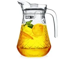 Carafe Glas avec Couvercle 1,4 l - Carafe - Carafe à eau pour eau fruitée - Carafe à eau - Carafe à boire