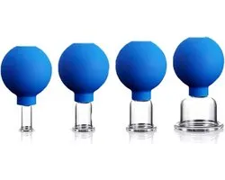 Facial Cupping Set - Siliconen Vacuüm Zuig Massage Cups Anti Cellulite Lymfatische Therapie Vacuüm Massage Sets voor Ogen, Gezicht en Lichaam - Gezichts zuignappen