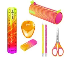 Maped Neon Bundel – Etui, Tekenset en Kinderschaar
