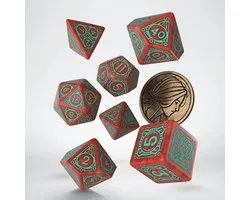 Q-Workshop The Witcher Dice Set - Triss - Merigold de onverschrokkene (7 stuks + munt)