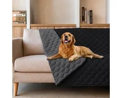 BOTC Hondendeken Bank - Waterbestendig - Dubbelzijdige - 130x200cm - Fleece Plaid Hond Kat Huisdier - Bankbeschermer - Zwart