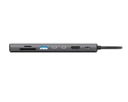 Sitecom - Hub multiport USB-C 8 en 1 Power - Ethernet - SD + MicroSD 18 Mo/s - HDMI - USB-C - USB-A - 10 Gbit/s