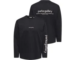Only & Sons T-shirt Onsfred Text Life Rlx Ls Tee 22039981 Black/parks Gallery Mannen Maat - M