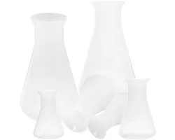 Erlenmeyer Flessen - Lab Flessen Conisch - Chemische Experimenten - Brede Mond - 50/100/500ml - Transparant
