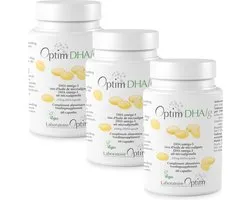 Optim PACK 3 x 60 Capsules - DHA Vegan Omega 3 Algenolie – 250 mg DHA uit Microalgen – Plantaardig Alternatief voor Visolie – Vegan Society Geregistreerd