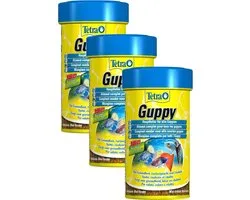 Tetra Guppy Fish Food Flakes - Nourriture pour poisson - 3 x 100 ml