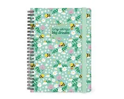 LEGAMI AGENDA 2027 - Semaine sur 2 pages - vertical - Format A5 - reliure spirale - Tiny wings, big dreams