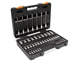 GearWrench 89086 Bitdoppen Set 44 Delig SAE/Metrisch 1/4-1/2