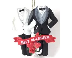 Kurt S. Adler Just Married - Zwart/Wit