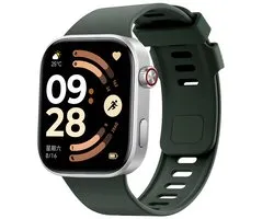 Bracelet en silicone - Compatible avec Xiaomi Smart Band 9 Pro / 8 Pro / Redmi Watch 6 / 5 / 4 - Vert foncé