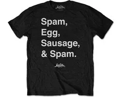 Monty Python - Spam Heren T-shirt - L - Zwart