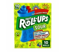 Roll-ups aux fruits acidulés 141 grammes 10 rouleaux